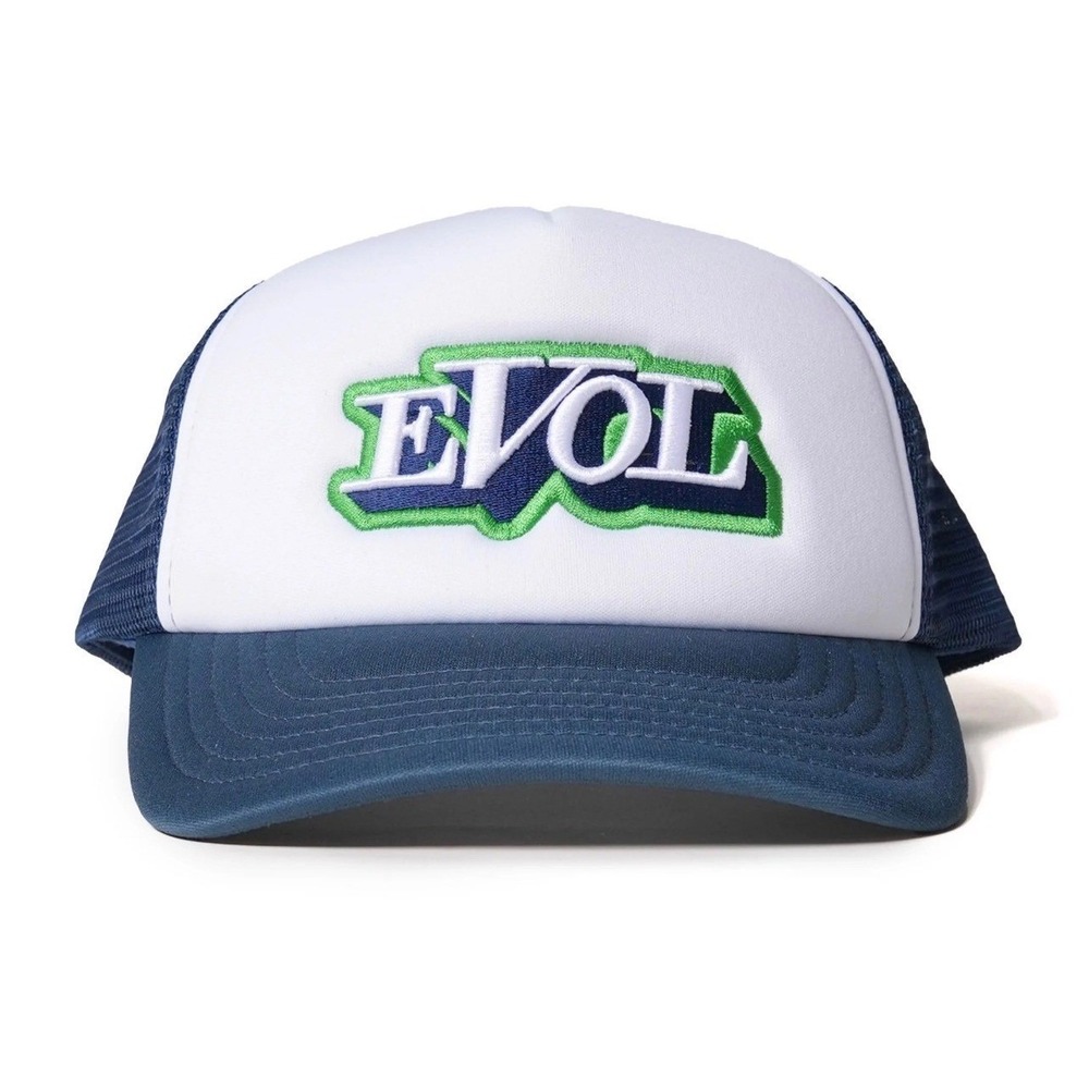 EVOL By Future Navy Blue Trucker‎ Hat with Embroidered Logo